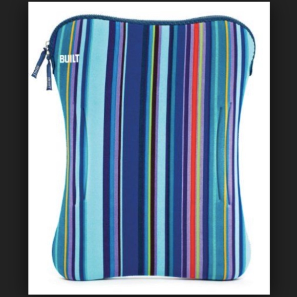 Built Accessories - Built Neoprene Blue Striped Laptop Case 16" Built Accessories - Built Neoprene Blue Striped Laptop Case 16"
